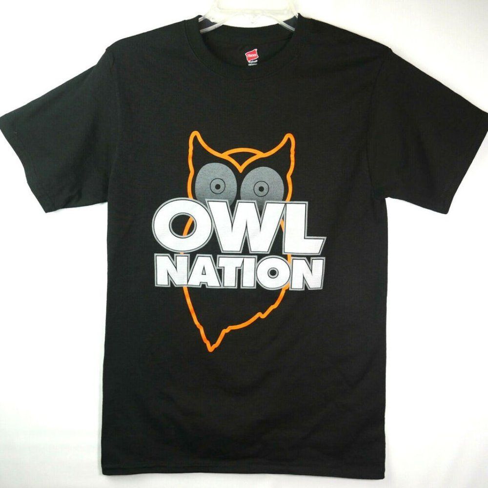 Hooters Owl Nation Men's Size S T-Shirt Hanes Tagless Preshrunk Cotton B…